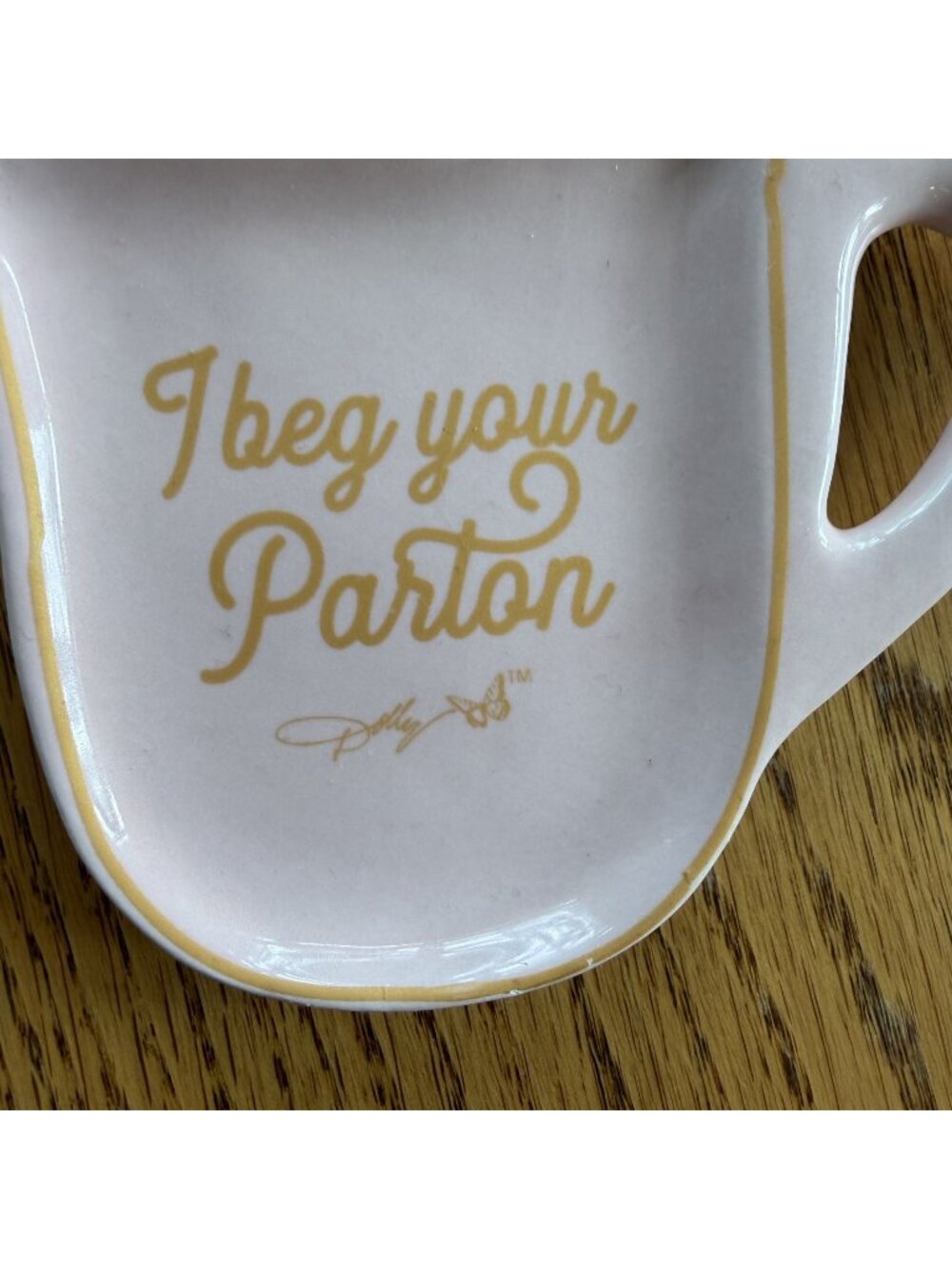 Dolly Parton I beg your Parton Pink Trinket Dish Spoon Rest